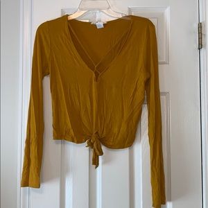 Mustard Yellow Crop Top